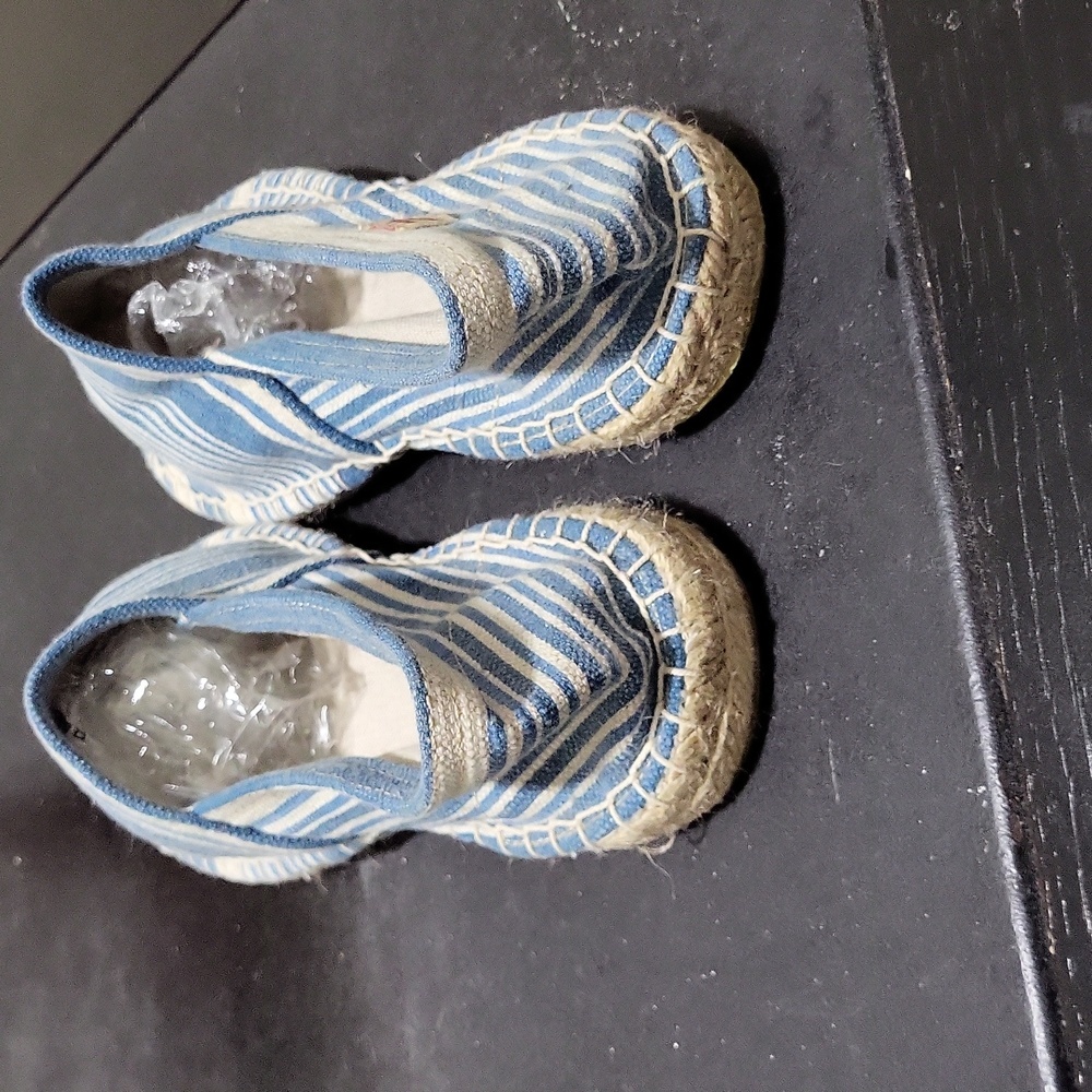 NEW Scotch & Soda Canvas Espadrilles in Blue & White Sz 7.5 (7 1/2) Flat Shoes - Picture 5 of 9